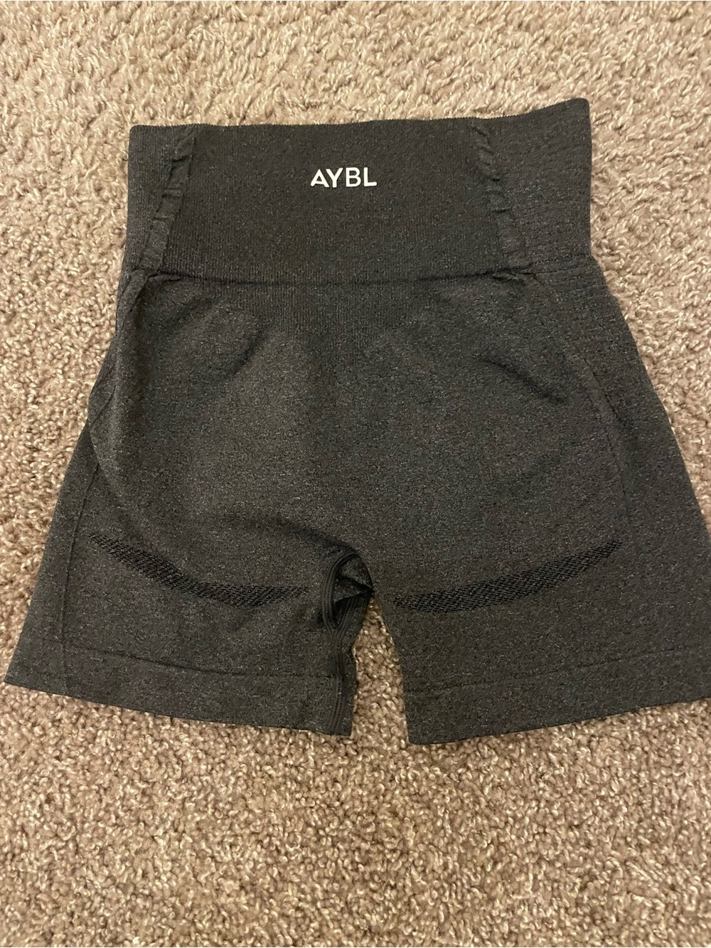 AYBL Black High-Waist Seamless Bike Shorts